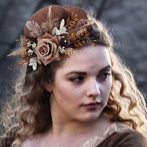 NEW! Handmade Mini Derby Fascinator Hat - Women Girls High Tea Party Top Hat